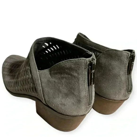 Vince Camuto women's Pekkan Perforated Suede Booties in Graystone,  size 8.5 - Picture 8 of 10